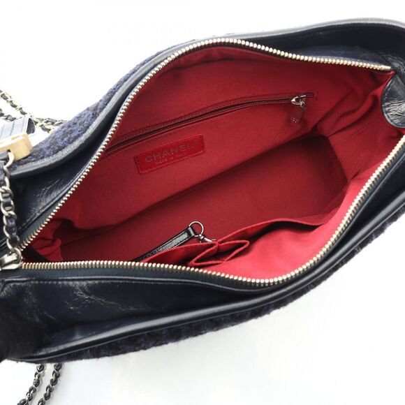 Chanel Shoulder Bag Gabriel De Chanel Large Hobo A93824 Navy/Black Fabric - Picture 3 of 10